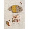 Ribbed Long Sleeve Tee Shirt, Mustard - T-Shirts - 3