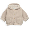 Fuzzy Jacket, Beige - Jackets - 1 - thumbnail