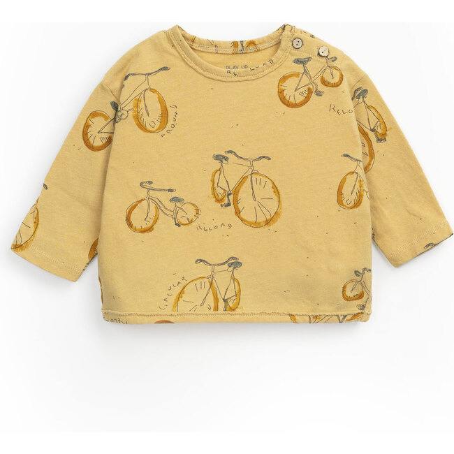 Long Sleeve Tee Shirt, Bicycle Print