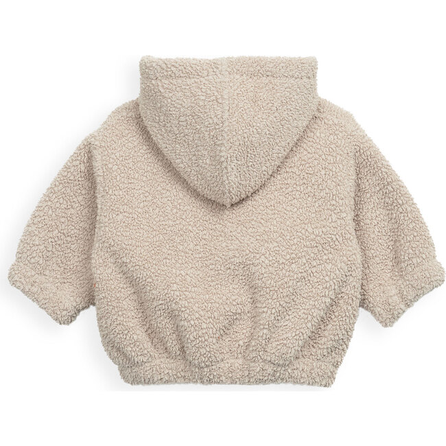Fuzzy Jacket, Beige - Jackets - 2