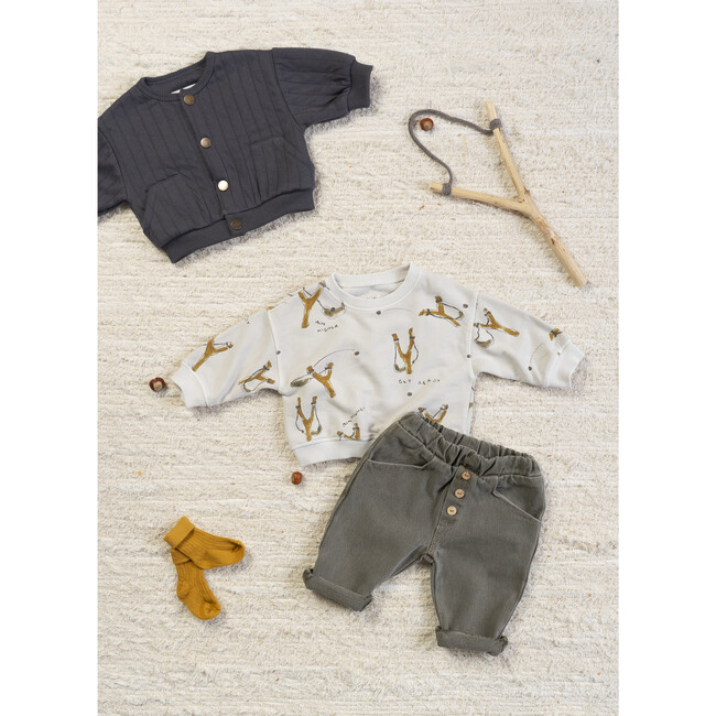 Sweatshirt, Sling Shot Print - Sweatshirts - 3