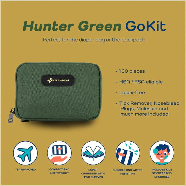 KeepGoing GoKit, HunterGreen - First Aid Kits - 4