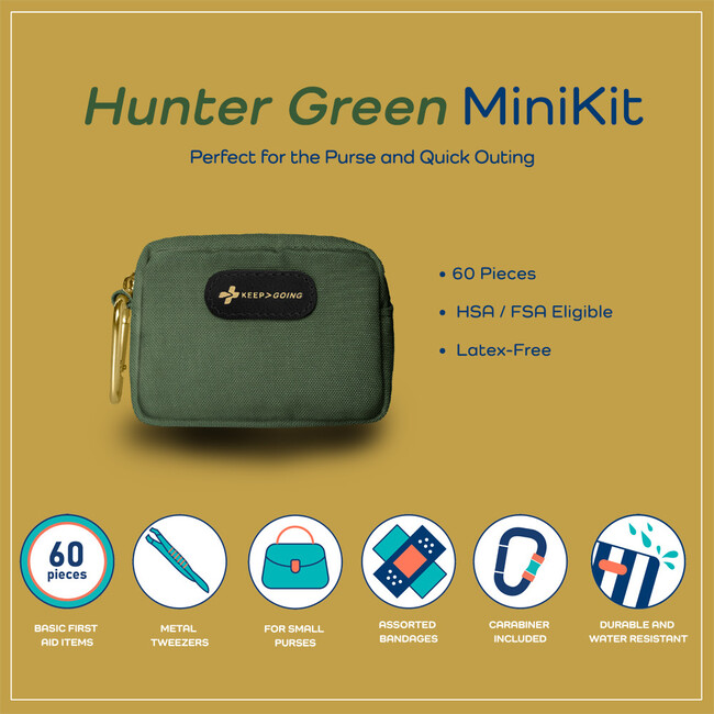 KeepGoing MiniKit, HunterGreen - First Aid Kits - 4