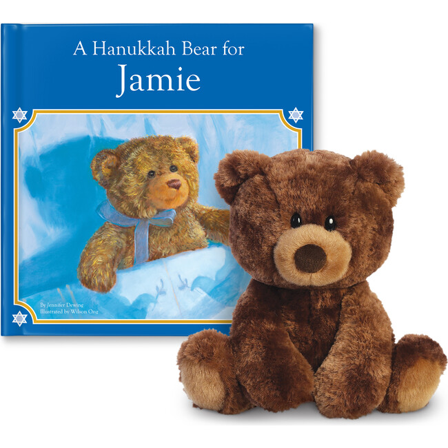 “A Hanukkah Bear For Me” Personalized Book with Bear Gift Set