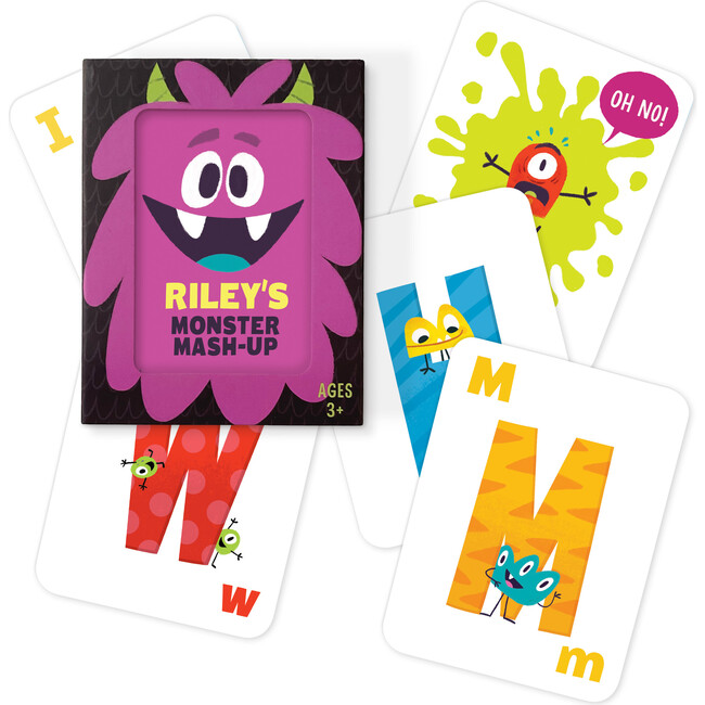 Monster Card Game with Sticker Sheet Gift Set
