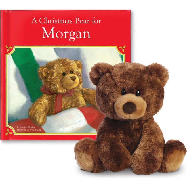 Christmas Bear w/Plush Gift Set