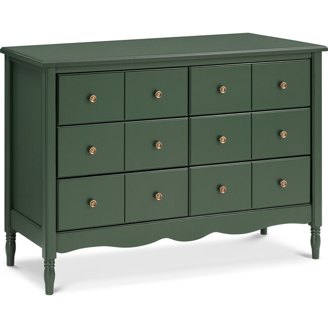 Liberty 6-Drawer Assembled Dresser, Forest Green