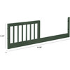 Toddler Bed Conversion Kit, Forest Green - Cribs - 3