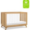 Otto 3-In-1 Convertible Crib, Honey & Acrylic - Cribs - 5