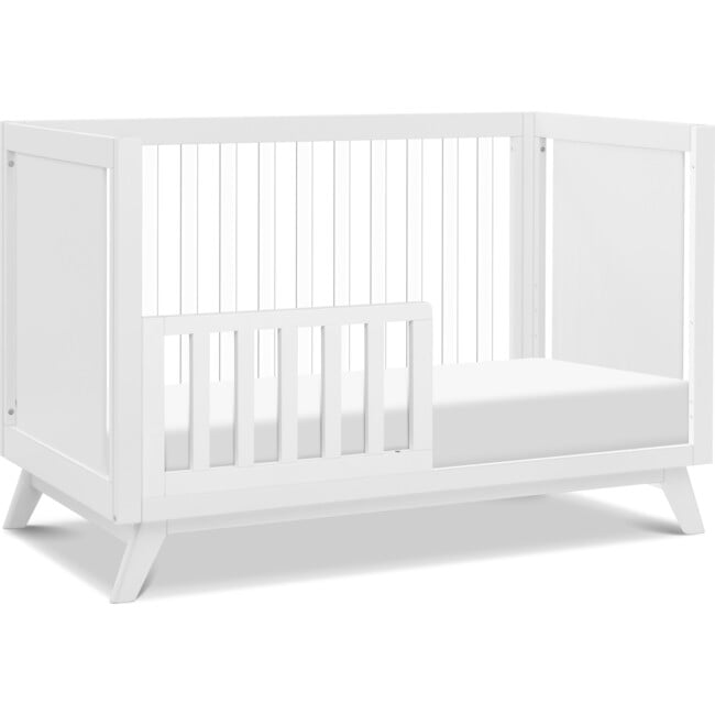 Otto 3-In-1 Convertible Crib, White & Acrylic - Cribs - 6