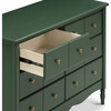 Liberty 6-Drawer Assembled Dresser, Forest Green - Dressers - 6