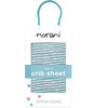 Organic Print Crib Sheet, Green And White Stripes - Crib Sheets - 2