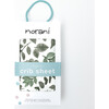 Organic Print Crib Sheet, Green Leaves - Crib Sheets - 2