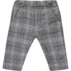 Grey Flannel Checked Baby Pants - Pants - 1 - thumbnail