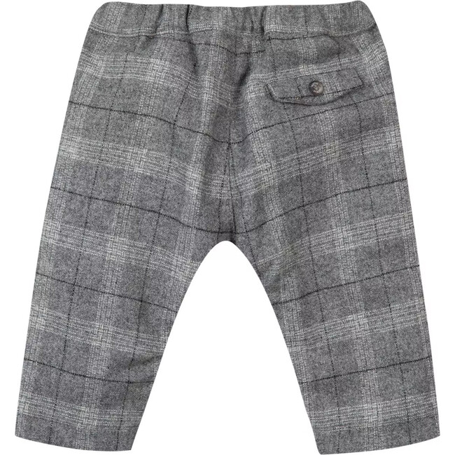Grey Flannel Checked Baby Pants - Pants - 2