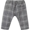 Grey Flannel Checked Baby Pants - Pants - 2