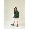 Wool Airplane Felt Jacket, Green - Jackets - 2