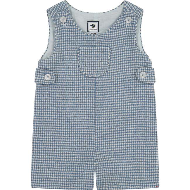 Jack Boys Houndstooth Check Classic Romper, Blue
