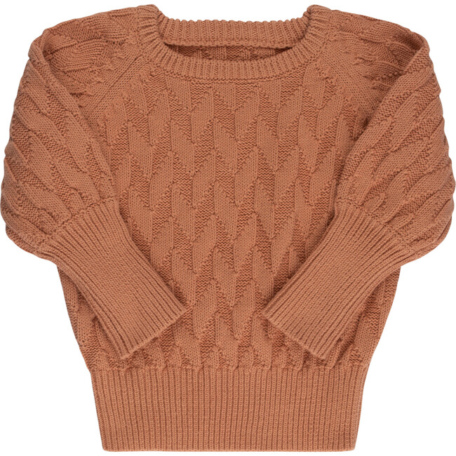 Jigsaw Knit Sweater, Rust