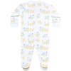 Chicks Print Smocked Footie, Yellow - Footie Pajamas - 2