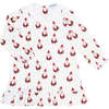 Santa Print Long Sleeve Playtime, Red - Dresses - 1 - thumbnail