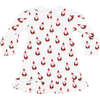 Santa Print Long Sleeve Playtime, Red - Dresses - 2