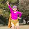 All Star Superhero Leotard & Skirt Set, Pink - Costumes - 2