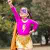 Lightning Bolt Cape Set, Pink - Costumes - 2