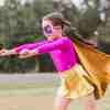 All Star Superhero Leotard & Skirt Set, Pink - Costumes - 3