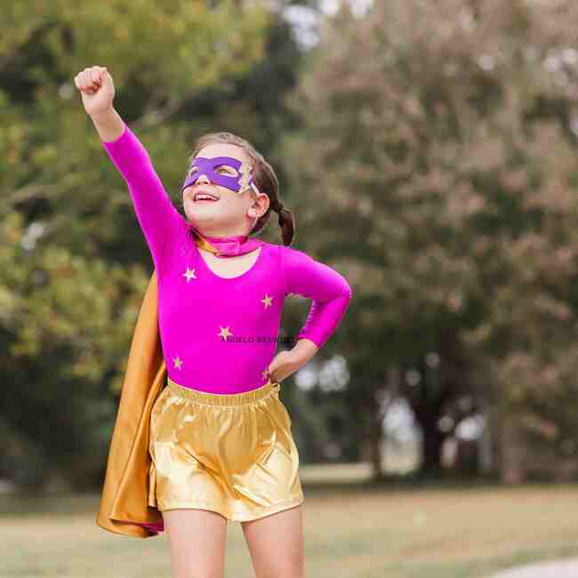 All Star Superhero Leotard & Skirt Set, Pink - Costumes - 4