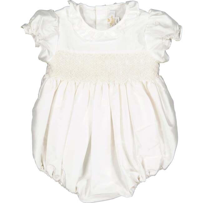 Colombe Silk Ceremony Smocked Bubble White