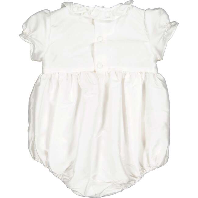 Colombe Silk Ceremony Smocked Bubble White - Rompers - 3