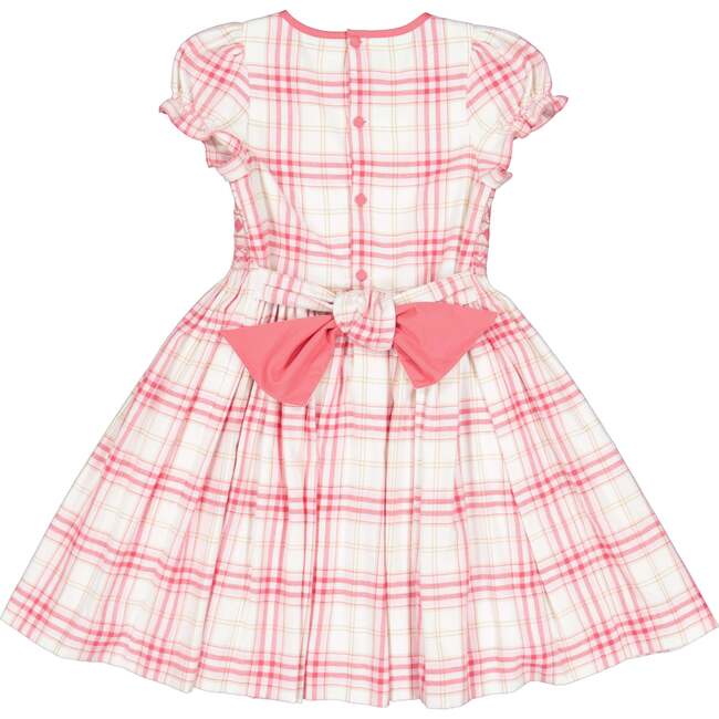 Lilibeth Tartan Flannel Smocked Dress, Pink - Dresses - 5