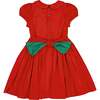 Pauline Classic Christmas Smocked Dress, Red - Dresses - 5