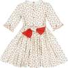 Elizabeth French Floral Smocked Dress, Red - Dresses - 5