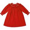 Mary Jane Christmas Bishop Dress, Red - Dresses - 4