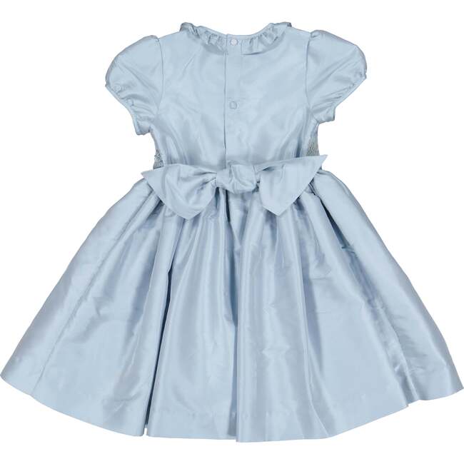 Astrid French Silk Smocked Dress, Azur - Dresses - 6