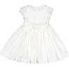 Antoinette Ceremony Smocked Dress, White - Dresses - 5