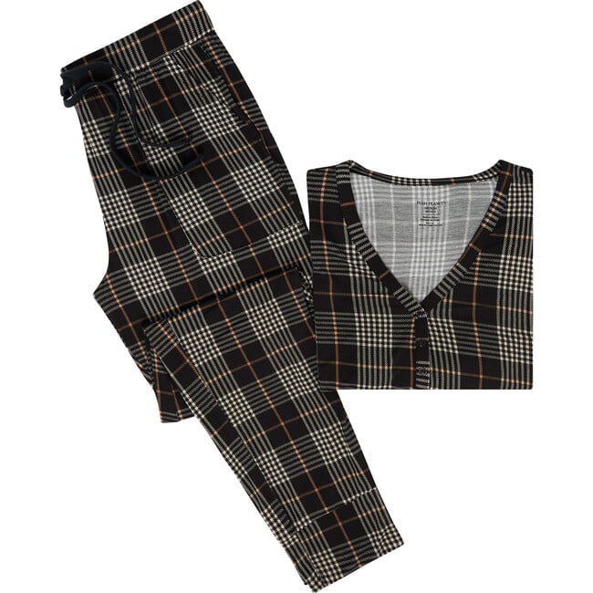 Sanders Women's Long Sleeve Pajama, Black - Pajamas - 2