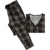 Sanders Women's Long Sleeve Pajama, Black - Pajamas - 2