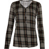 Sanders Women's Long Sleeve Pajama, Black - Pajamas - 3