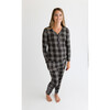 Sanders Women's Long Sleeve Pajama, Black - Pajamas - 5