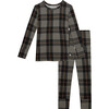 Sanders Long Sleeve Basic Pajama, Black - Pajamas - 1 - thumbnail