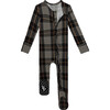 Sanders Footie Zippered One Piece, Black - Footie Pajamas - 2