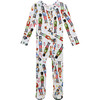 Nutcracker Footie Zippered One Piece, White - Footie Pajamas - 1 - thumbnail