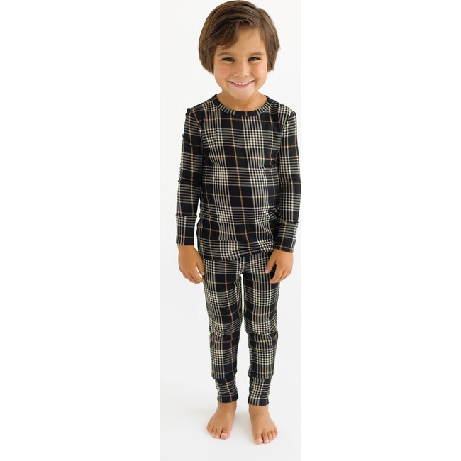 Sanders Long Sleeve Basic Pajama, Black - Pajamas - 4