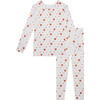 Lionel Long Sleeve Basic Pajama, White - Pajamas - 1 - thumbnail