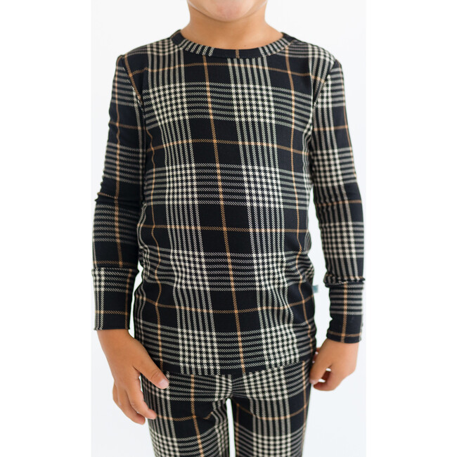 Sanders Long Sleeve Basic Pajama, Black - Pajamas - 5
