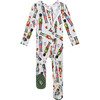 Nutcracker Footie Zippered One Piece, White - Footie Pajamas - 2