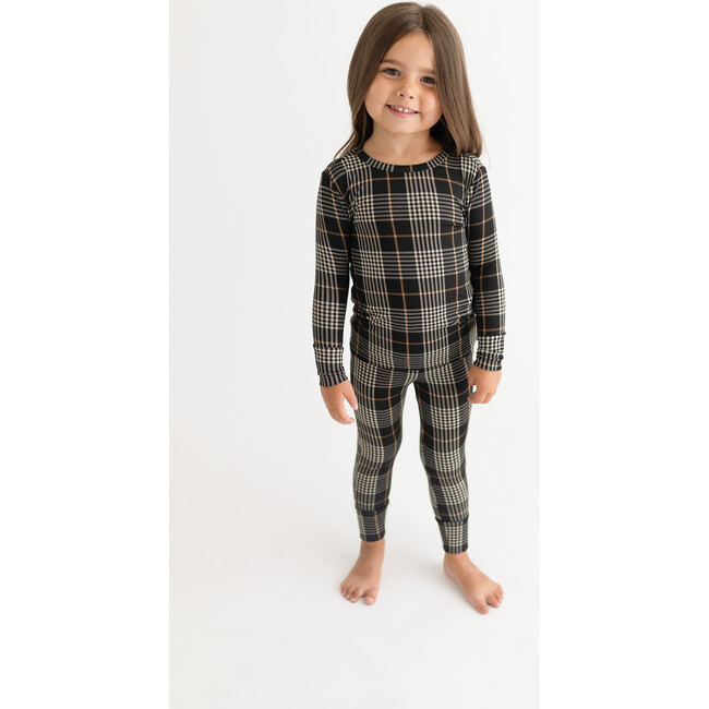 Sanders Long Sleeve Basic Pajama, Black - Pajamas - 6